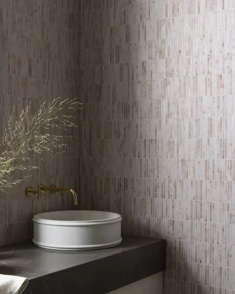 Fluted wall tiles
