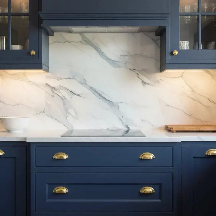 Marble and mosaic tiles