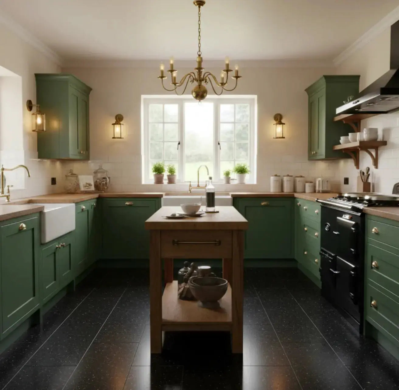 Black kitchen tiles - TILEJOB.CO.UK