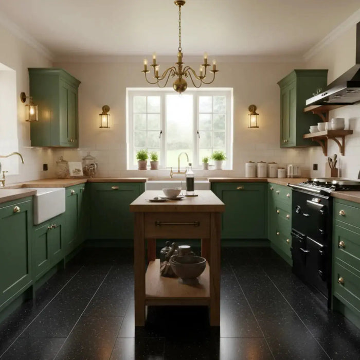 Black kitchen tiles - TILEJOB.CO.UK