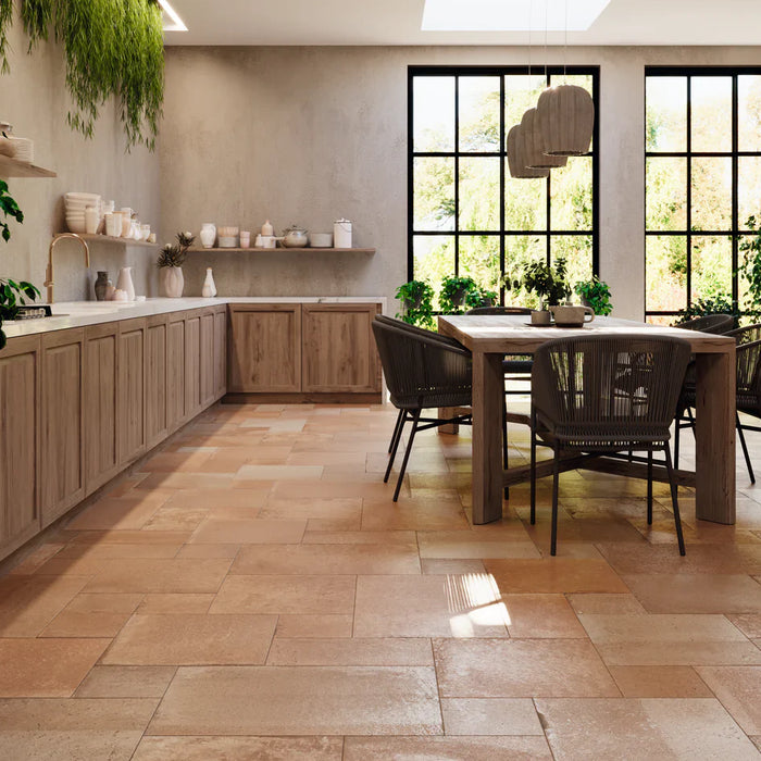 Timeless terracotta natural vs porcelain tile?