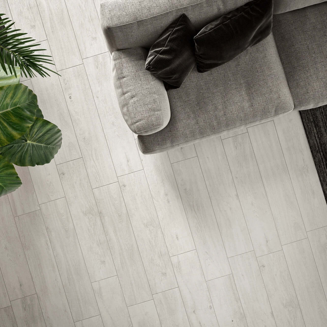 Tiles in the conservatory