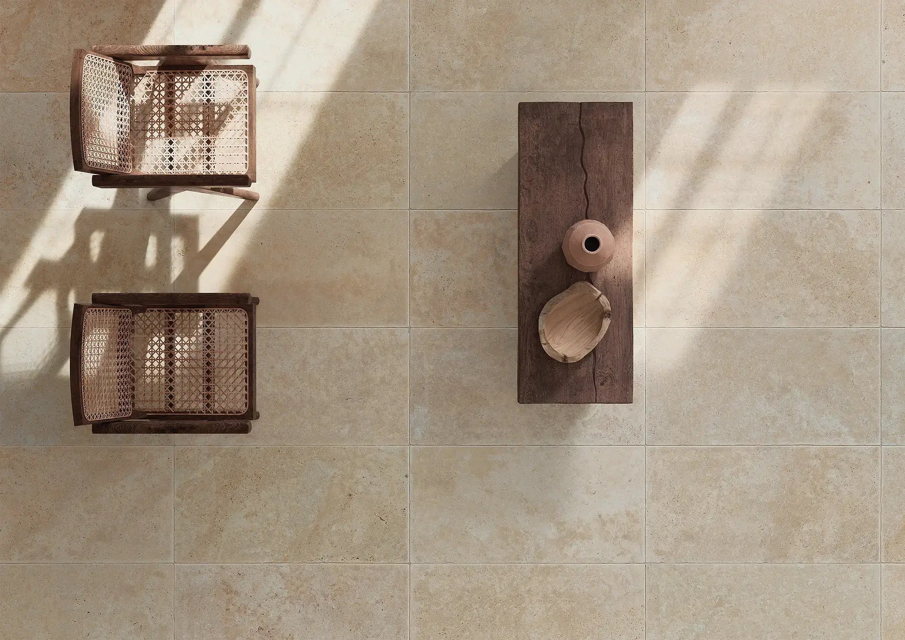 Beige Kitchen Floor Tiles