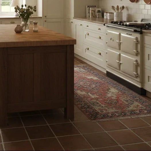 Rustic kitchen floor tiles