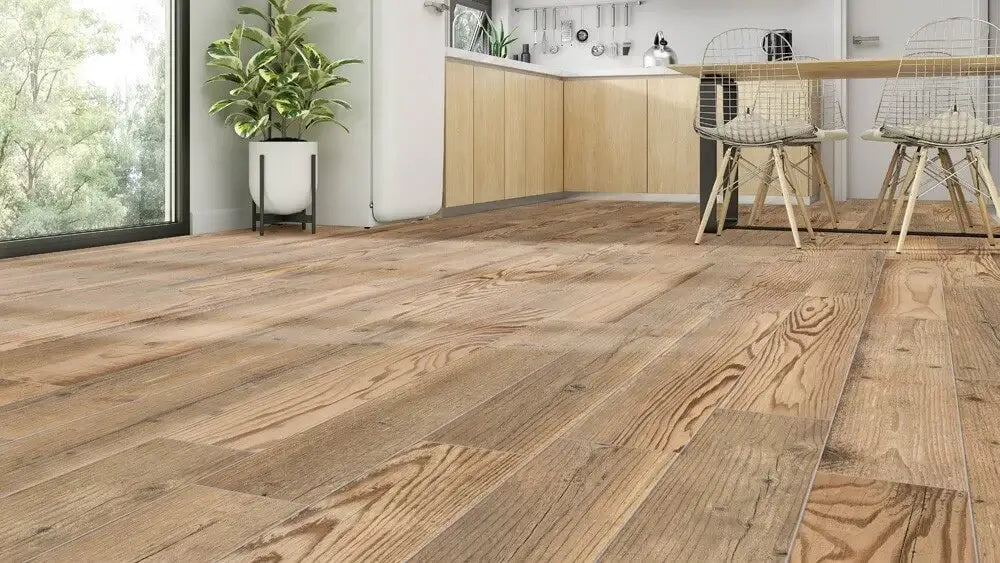 Porcelain floor tiles that look like wood