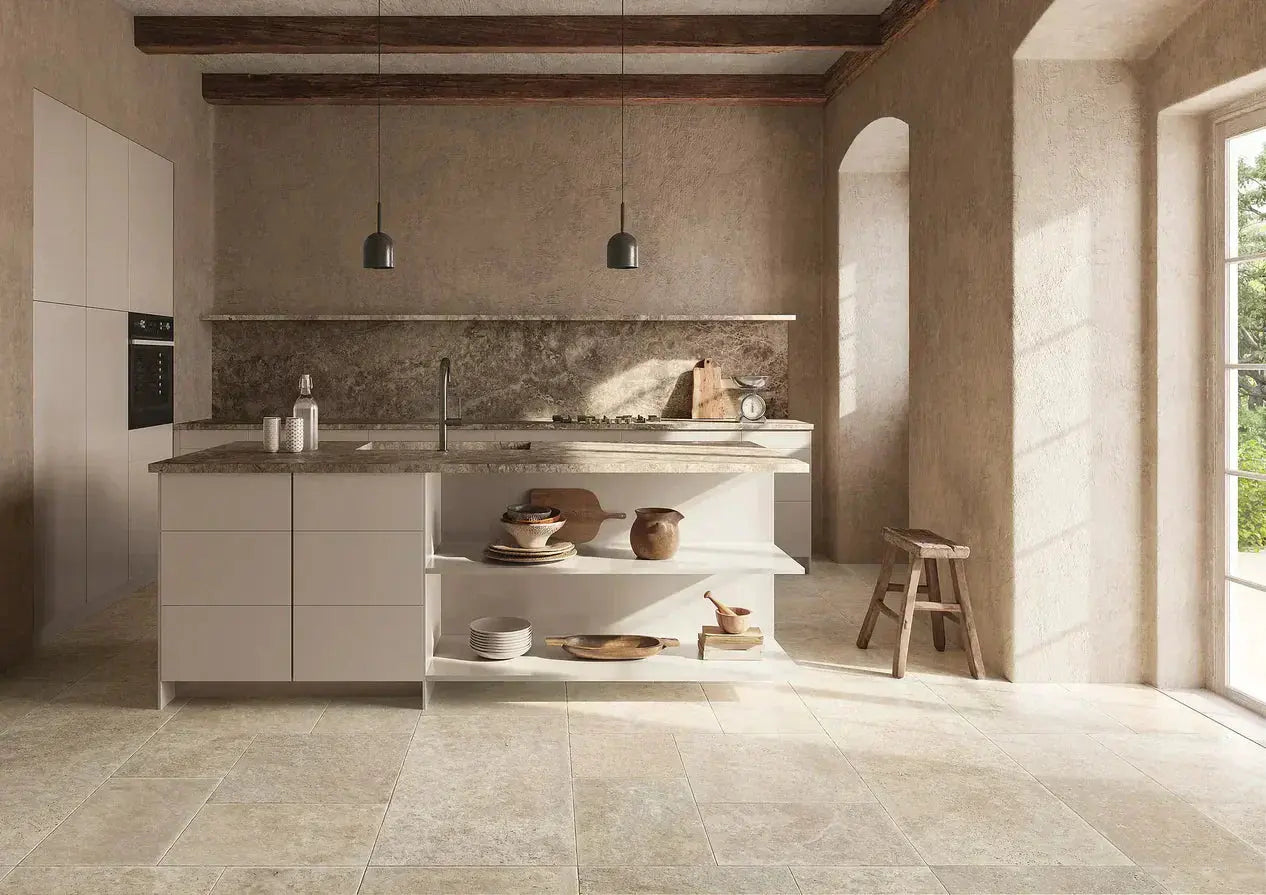 Cream tiles