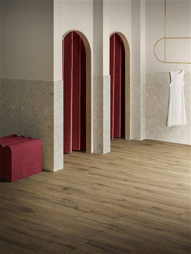 Manor Oak Wood effect porcelain tiles 20x120cm