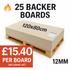 Pro-Backer Fibre Cement Backer Board 80x120cm, 12mm (25 boards pallet deal)