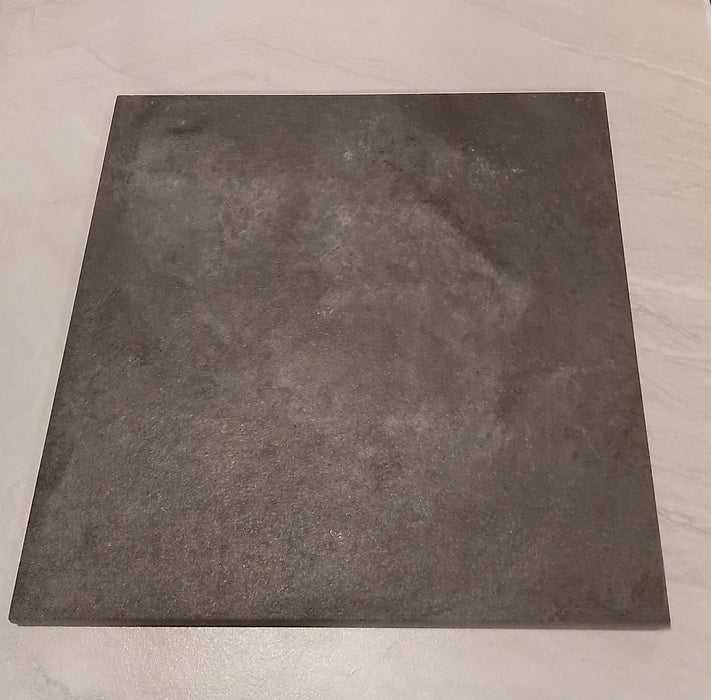 Nile dark grey matt porcelain tiles 200x200mm