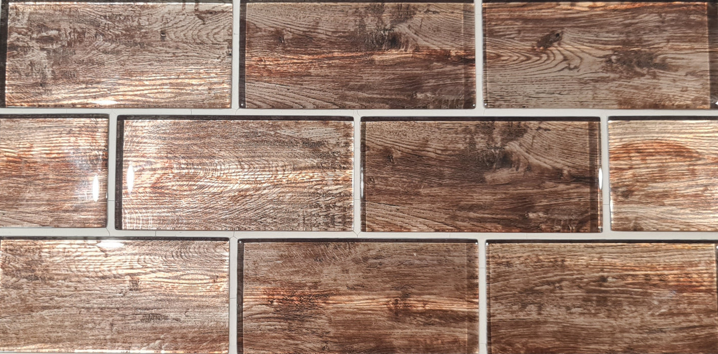 Frontier Redwood Mosaic Wall 350x300x8mm