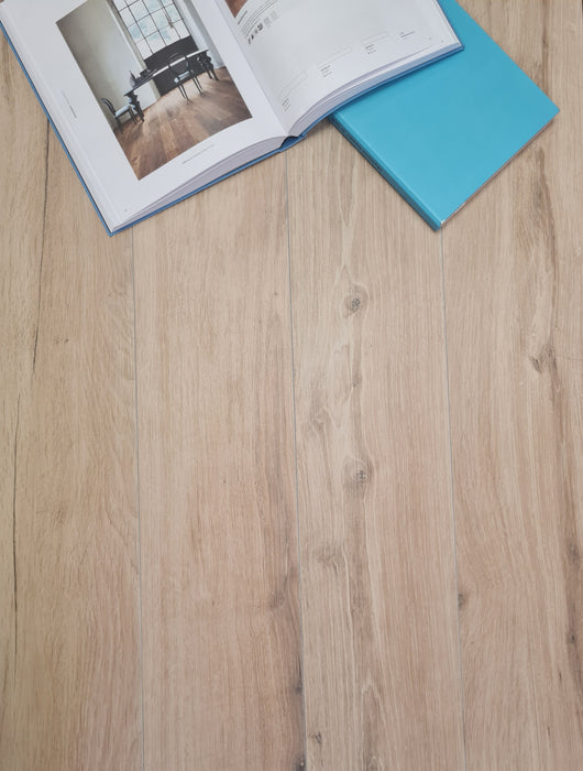 Manor Beige Wood effect porcelain tiles 20x120cm