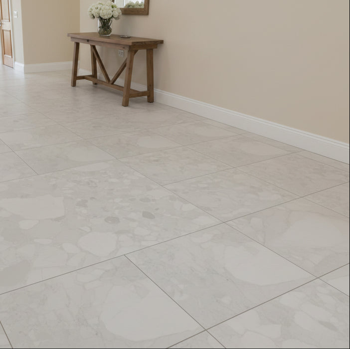 Piazza blanco terrazzo porcelain tiles 60x120cm