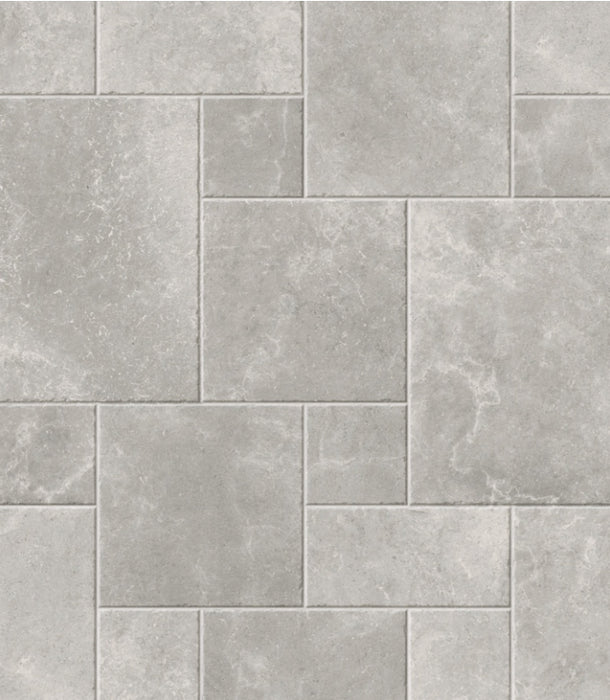 Pietre Lime Grigio modular tiles cut sample