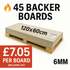 Pro-Backer Fibre Cement Backer Board 60x120cm, 6mm, 45 boards pallet deal