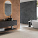 Mixtone Dark Porcelain Matt Tiles cut sample TILEJOB.CO.UK