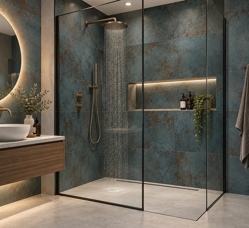 Alloy Azzurro Semi Polished Porcelain Tiles 60x120cm 