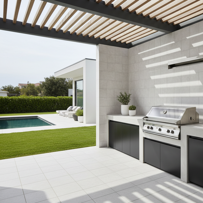 Amalfi White Outdoor terracotta tiles R11