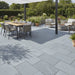Antique Yard Flooring Grey Outdoor Tumbled tiles 40x80x2cm