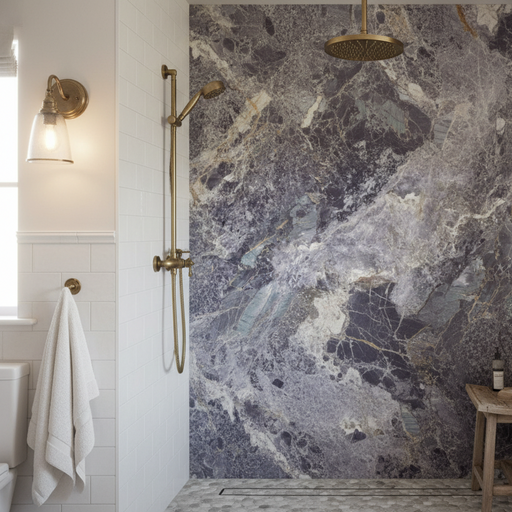 Aqua SPC Blue Moon Wall Panel Gloss 2400x950x6mm