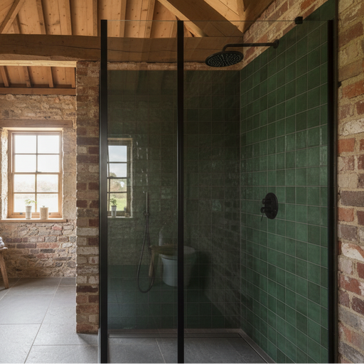 Bottle Green Zellige style tiles Wall Tiles 32x62.5cm