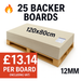 Pro-Backer Fibre Cement Backer Board 80x120cm, 12mm (25 boards pallet deal)