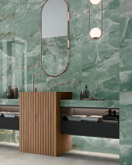 Lustro Onix Green Ceramic Tiles 30x60cm