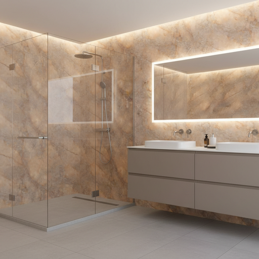 Carat Gold Gloss onyx bathroom porcelain tiles  60x120cm