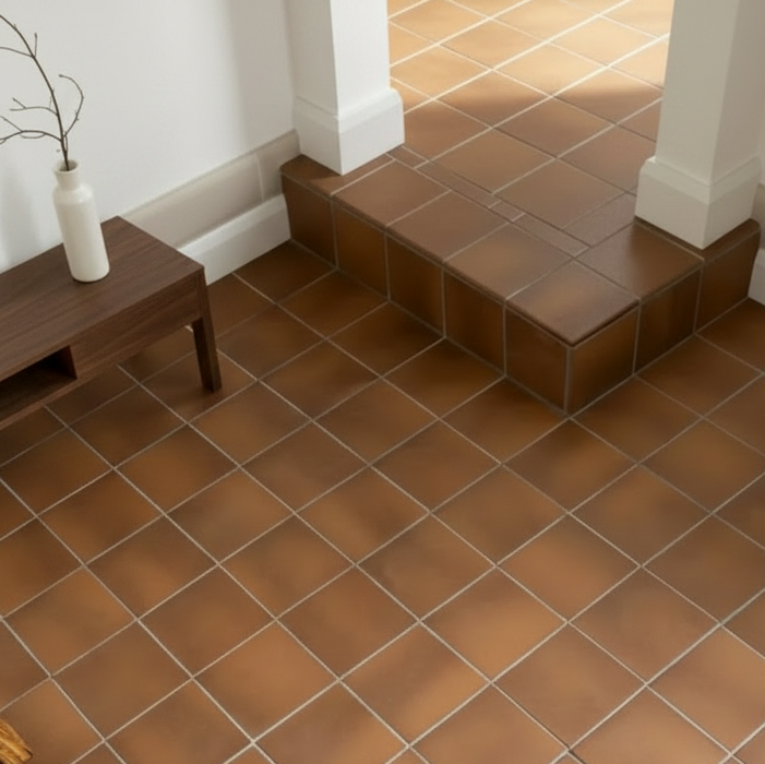 Cathedral Classic Victorian Brown quarry tiles 15x15cm