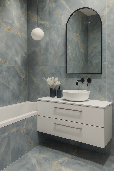 Aurelia Aqua Marble Matt Tiles 60X30, 60X60, 60x120cm
