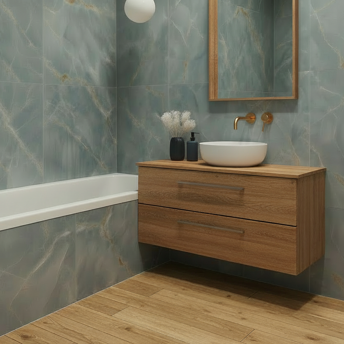 Aurelia Aqua Marble Matt Tiles