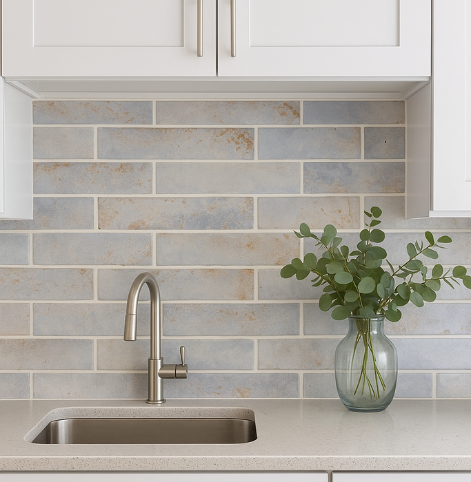 Copper Breeze Blue ceramic gloss 75x300x9mm