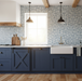 Craft blue pattern tiles 22x22cm