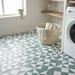 Craft green pattern tiles 22x22cm All tiles TILEJOB
