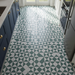 Craft green pattern tiles 22x22cm