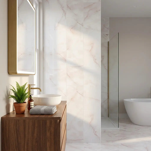 Crystal Pink Onyx tile gloss 30x60cm