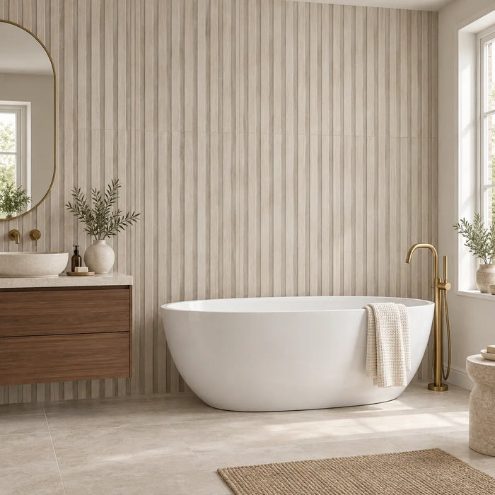 Kinabalu Birch Panel Porcelain tile 60x120cm