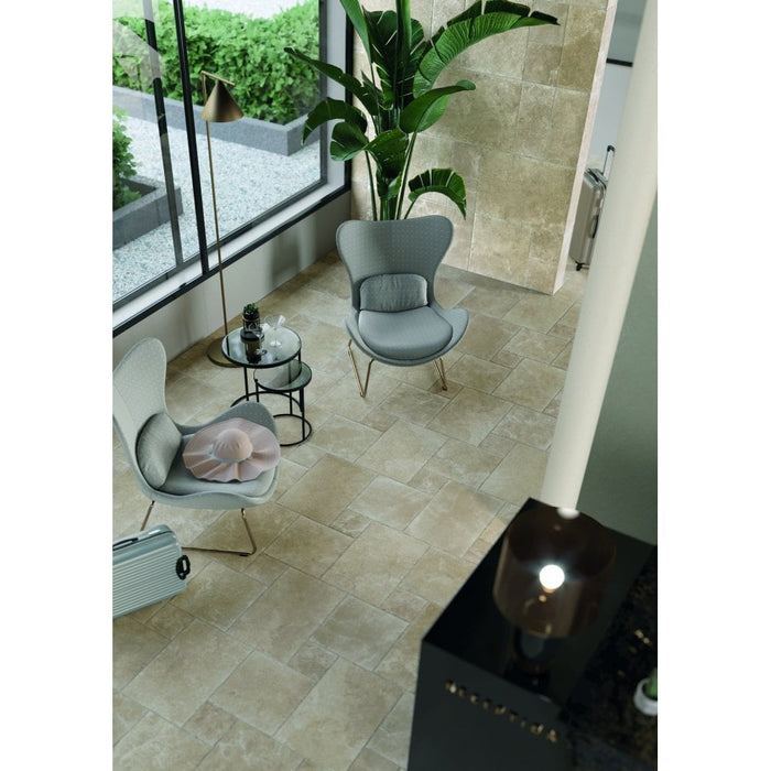 Pietre Lime Beige modular tiles porcelain cut sample