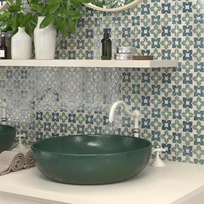 Alma Green Porcelain tiles 20x20cm