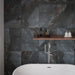 Burbank Storm Blue Grey Stone Effect Porcelain Wall and Floor Tiles 600x400mm