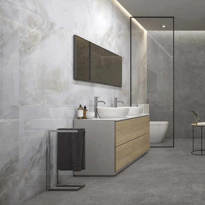 Sardonyx Pearl Gloss Large Onyx Porcelain Tiles 90x90cm