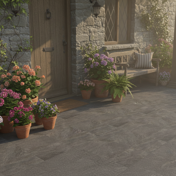 Francavilla Grey outdoor porcelain tile 60x90x2cm