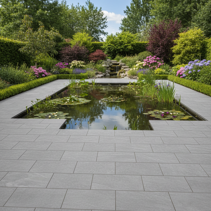 Francavilla Light Grey outdoor porcelain tile 60x90x2cm