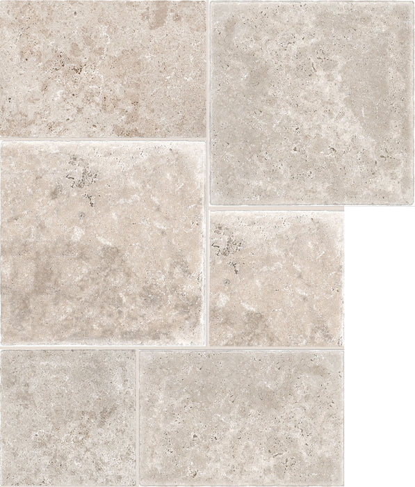 Chateaux travertine grey cut sample