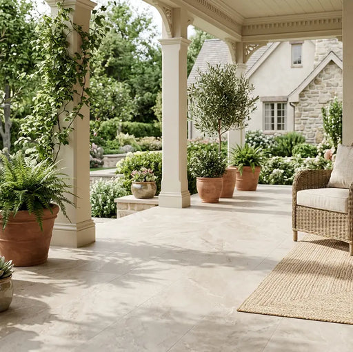 Holton Beige outdoor porcelain tiles 60x90x2cm