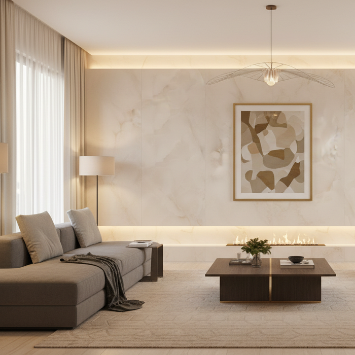 Infinity Perla onyx floor tile matt Large Format Porcelain 90x90cm