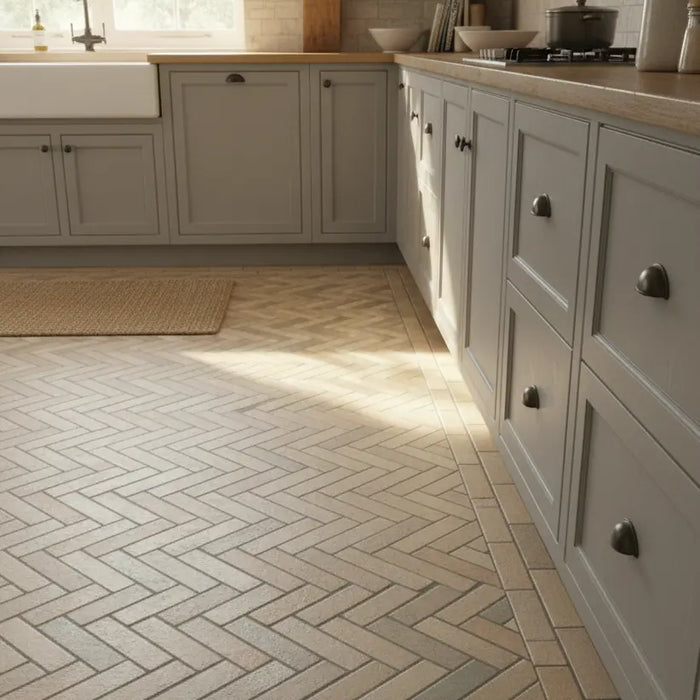 Keswick Beige Brick Terracotta-Effect Porcelain Tiles 62x235mm