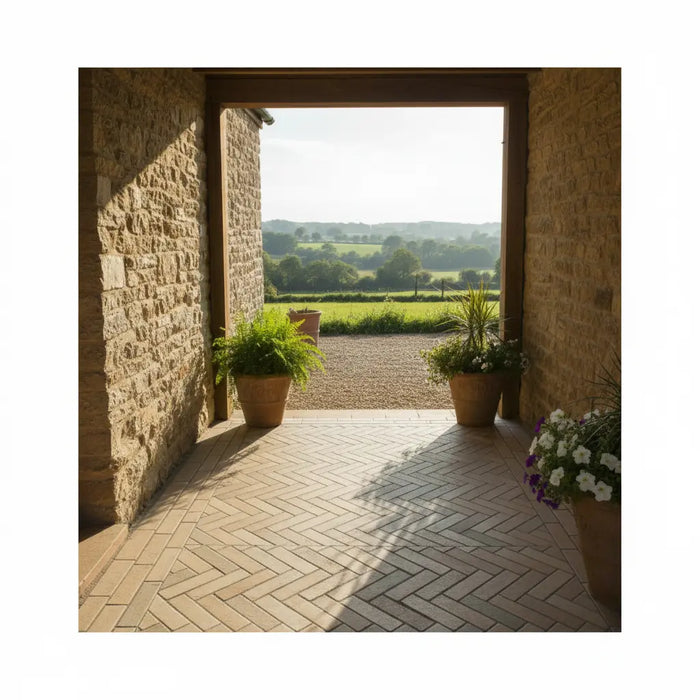Keswick Beige Brick Terracotta-Effect Porcelain Tiles 62x235mm