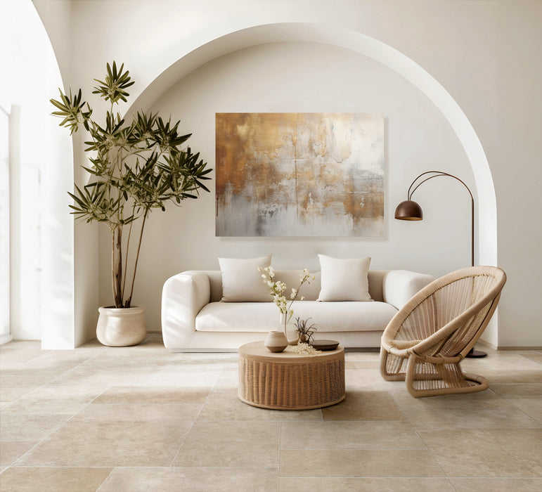 Levante Natural Tumbled Stone Effect Porcelain Tiles