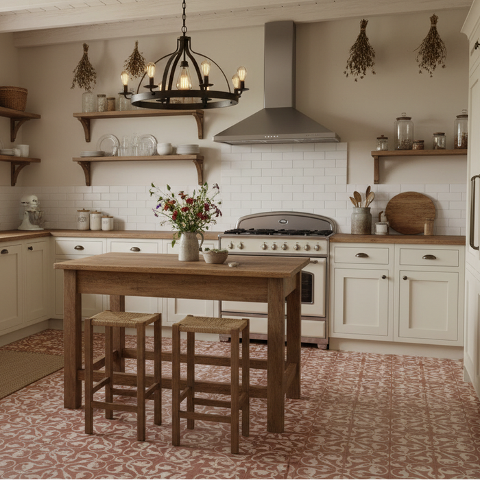 Livada Rustic terracotta vitrified ceramic tiles 45x45cm
