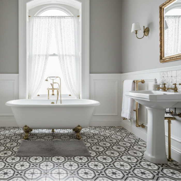 Livada grey vitrified ceramic tiles 45x45cm